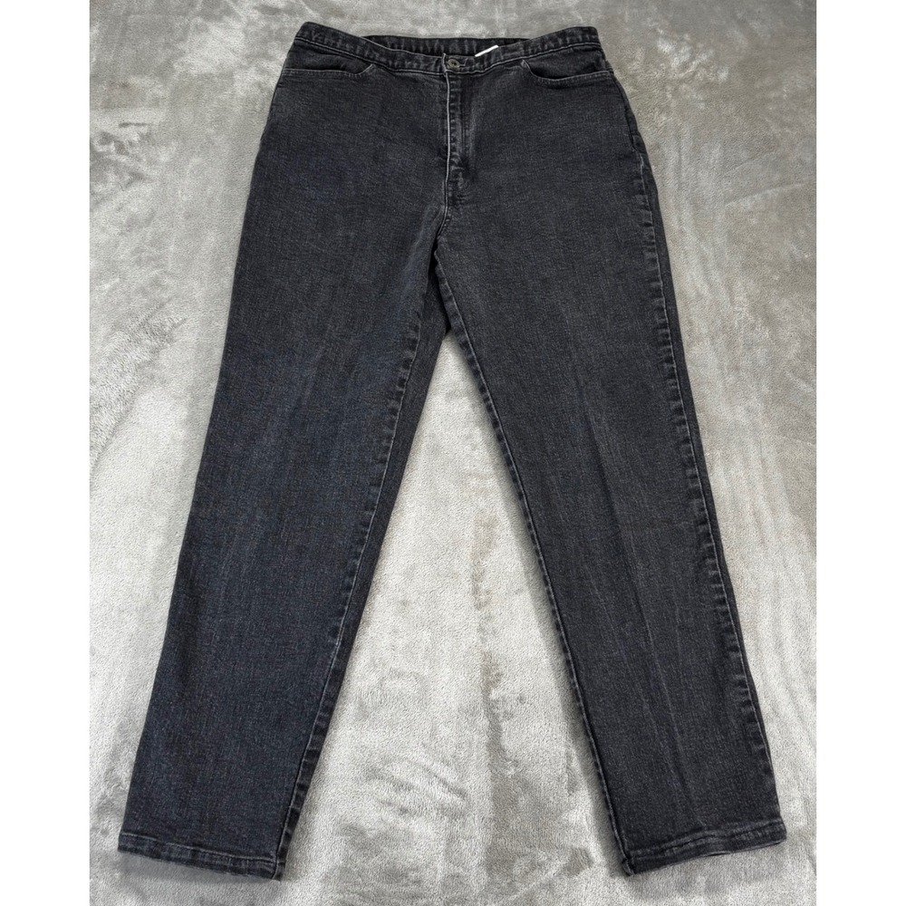 Vintage Levi's Dry Goods Jeans Womens 14 Black High Rise Y2K Straight Stretch